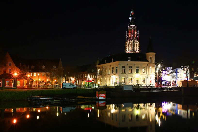Breda at night by Diana van Geel