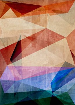 Geometrisch met driehoeken van Angel Estevez