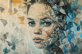 Modernes Porträt | Schmetterlingsgesicht