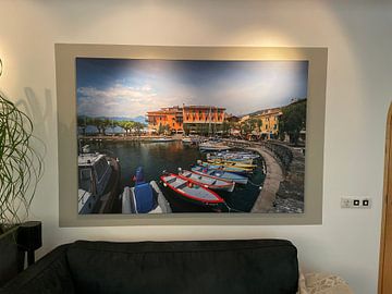 Photo de nos clients: Bateaux dans le port de Torri del Benaco, sur le lac de Garde. sur Rene Siebring