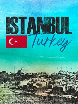 Istanbul Turquie sur Printed Artings