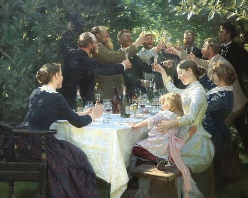Hip, Hip, Hurrah! Artist party at Skagen, Peder Severin Krøyer