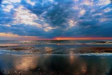 Sonnenuntergang Nordsee von Gerrit Kuyvenhoven
