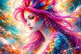 Woman, Colour splash