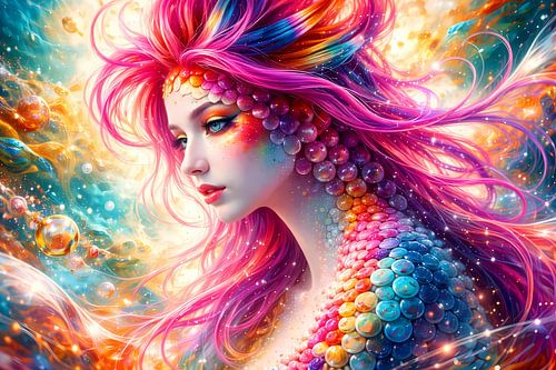 Woman, Colour splash