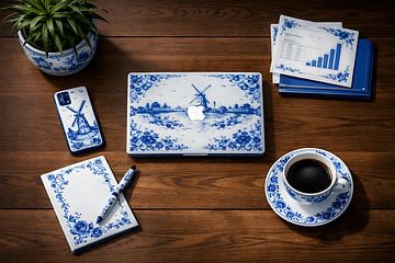 Delft Blue Design, Workplace in Cobalt Blue by BS