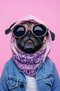 Pug by Poster Art Shop