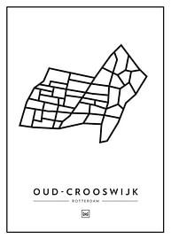 Oud-Crooswijk - Rotterdam van Muurmap - Jouw Favorite stad of wijk aan de muur