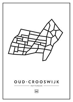 Oud-Crooswijk - Rotterdam van Muurmap - Jouw Favorite stad of wijk aan de muur