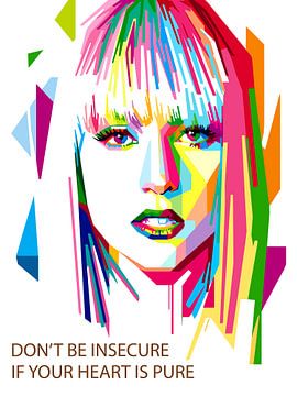 Pop Art Lady Gaga von Doesburg Design