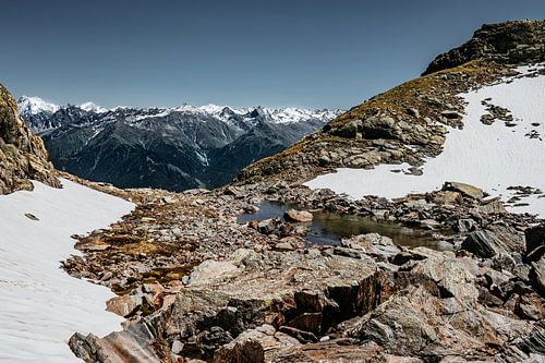 The ski area of Serfaus in summer