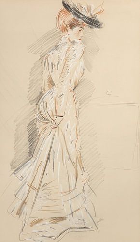 Paul César Helleu - Mevrouw Helleu staand (rond 1900)