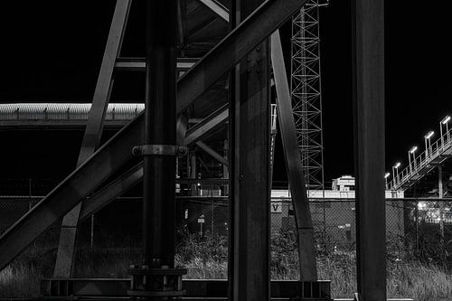 Lijnen en vlakken op de Maasvlakte in Rotterdam