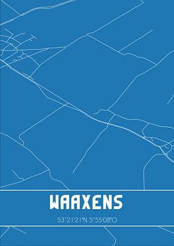 Blueprint | Carte | Waaxens (Fryslan) sur Rezona