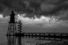 Lighthouse Monument Obereversand by Norbert Sülzner