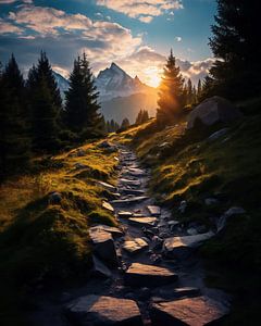 Sonnenaufgang in den Alpen