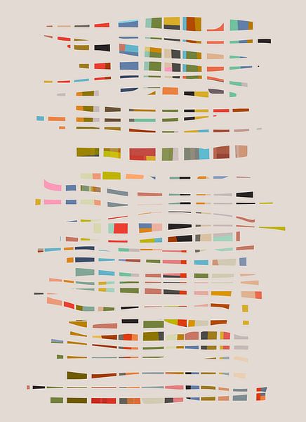 Colored pieces 5 by Angel Estevez