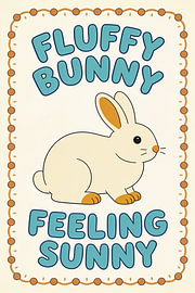 Fluffy Bunny Feeling Sunny