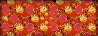 Gold und rot mozaique