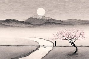 japanische malerische kunst minimalismus