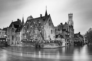 Rozenhoedkaai Brugge door een creatieve bril - V3 | Stadsfotografie | Zwart-wit