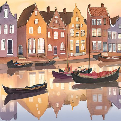 Vintage old time - Utrecht Painting