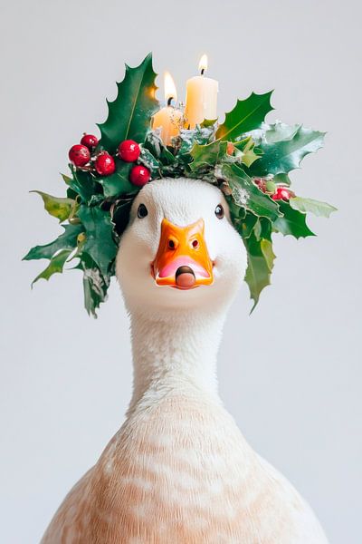 Canard de Noël par Poster Art Shop