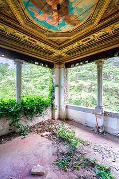 Corner in Abandoned Castle. by Roman Robroek - Photos of Abandoned Buildings