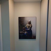 Klantfoto: Het Melkmeisje - Vermeer Schilderij (HQ), als art frame