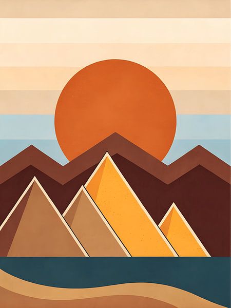 Lever de soleil sur le désert par Artistic