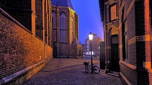 Blauw uur bij de Martinusbasiliek