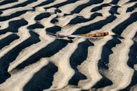 Unterbrechung im Sandmuster