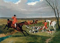 The Suffolk Hunt : The Death (1833) painting