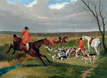 The Suffolk Hunt : The Death (1833) painting John Frederick Herring. van Studio POPPY