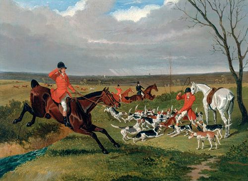 The Suffolk Hunt : The Death (1833) painting John Frederick Herring.