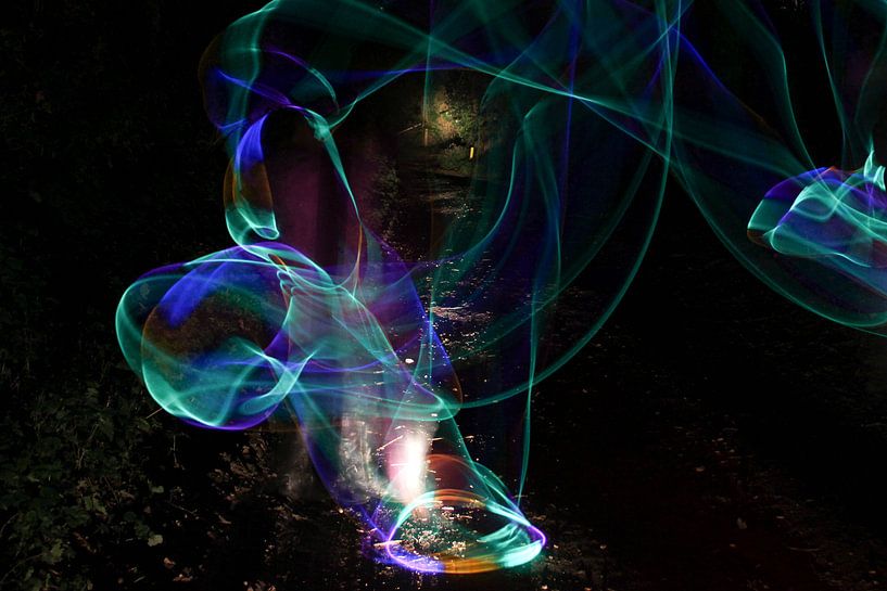 Lightpainting by Nicole Wetzels
