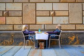 Waiting for the mime by Jenco van Zalk