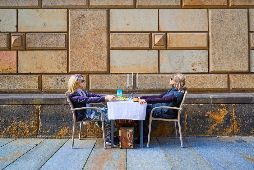 Waiting for the mime by Jenco van Zalk