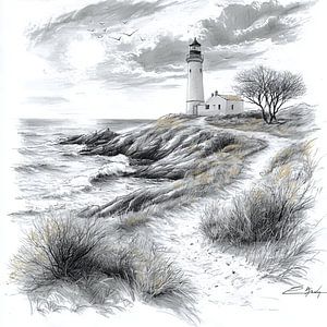 Leuchtturm der Skizze