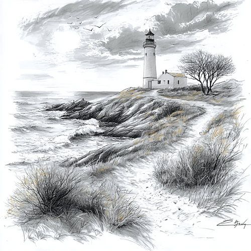 Vuurtoren van sketch