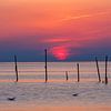 Sonnenuntergang Nordsee Rockanje II von Dave Zuuring