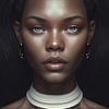 Portrait "Queen of the earth" by Carla Van Iersel