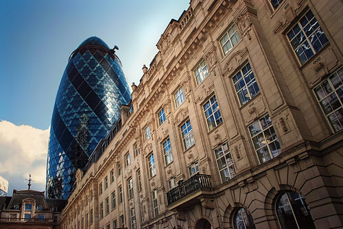 London Old & New II  (The Gherkin)