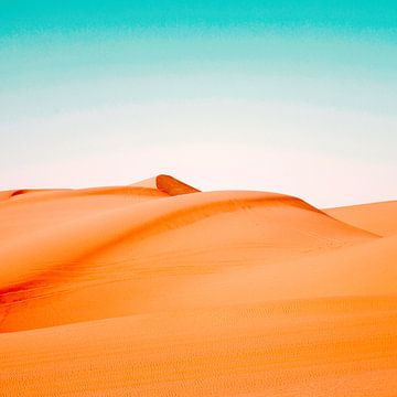 Woestijn in levendige kleuren van Mad Dog Art
