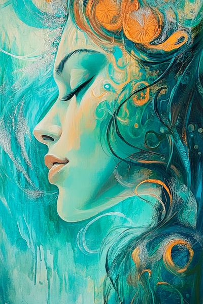 Fascinating silence - dream face by Poster Art Shop