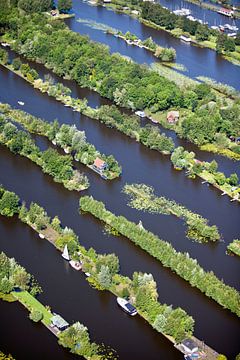 Aerial view of holiday homes at Breukelen by Frans Lemmens