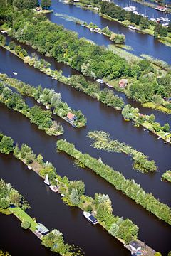 Luchtfoto van vakantiehuizen bij Breukelen