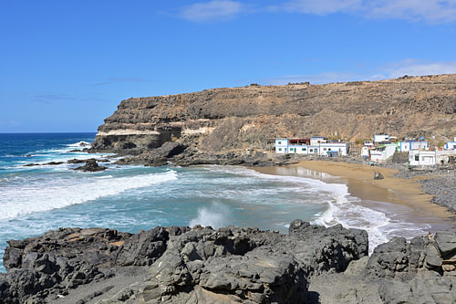 Le pittoresque village de pêcheurs de Los Molinos, sur la côte de Fuerteventura