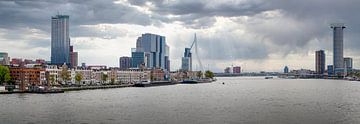 Panorama der Skyline von Rotterdam von Bas Bakema