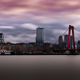 Rotterdam, Ersmusbrug, Willemsbrug and De Hef by Robbert Ladan